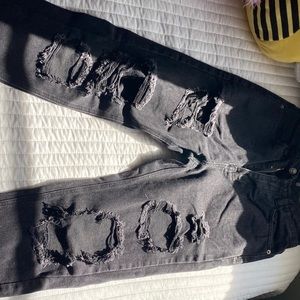 pretty little thing slim mom jeans